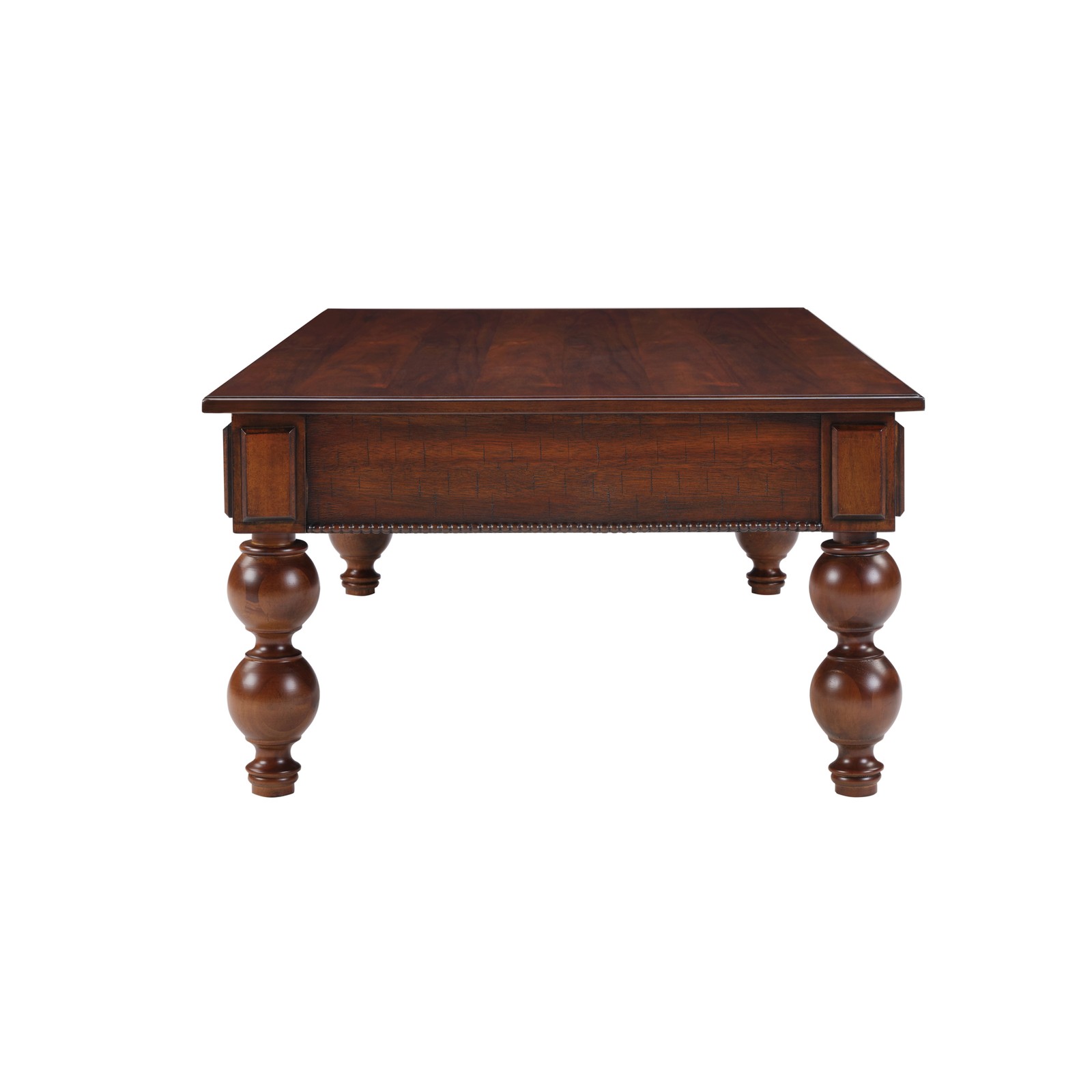 Rectangular Wooden Coffee Table Storage Drawer,Vintage Cocktail Table Walnut
