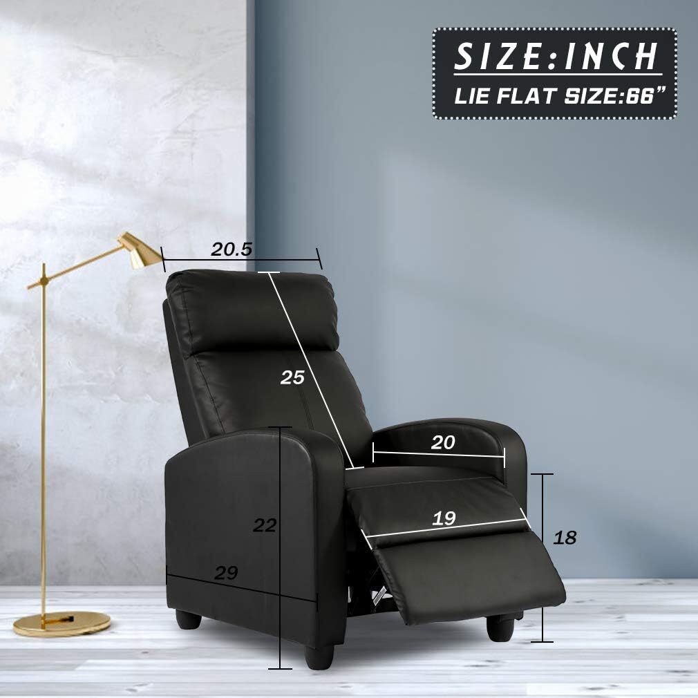 Recliner for Living Room Massage Reading Chair Winback Single Sofa Home Theater