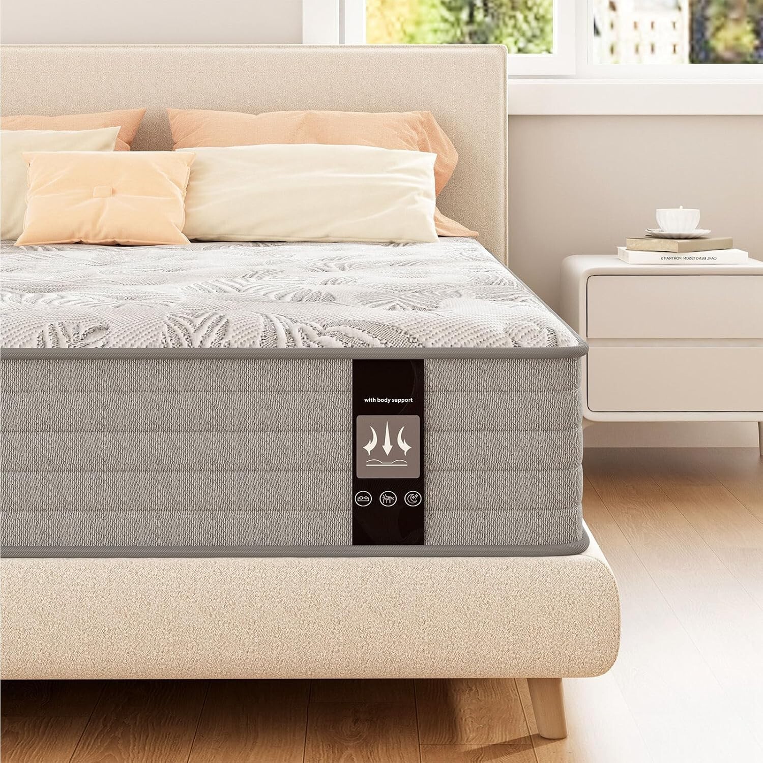 12″ Hybrid Mattress in a Box Memory Foam Innerspring ,Twin Full Queen King Size