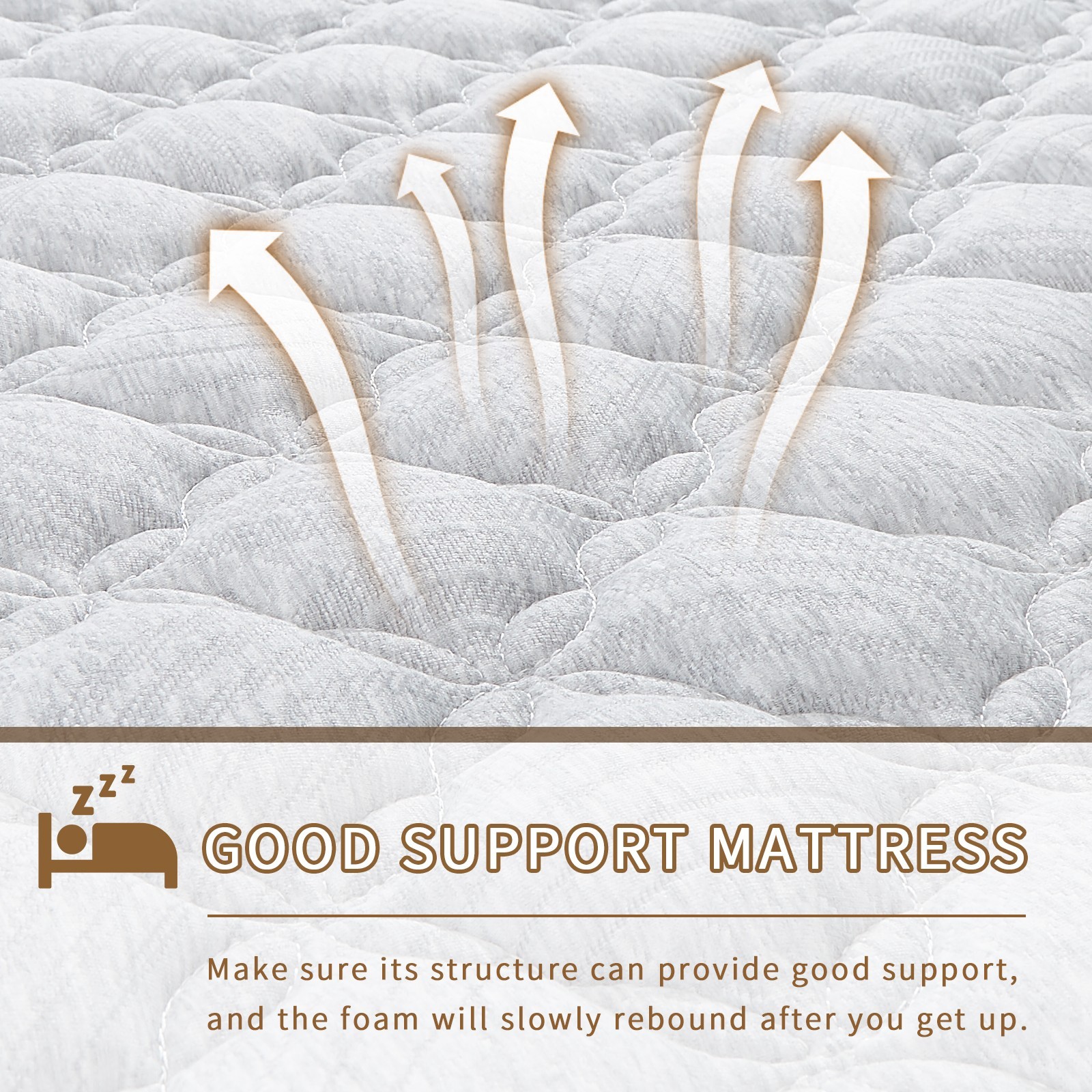 10 Inch Gel Memory Foam Hybrid Spring Mattress Twin Full Queen King In A Box