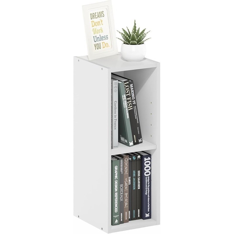 Narrow Bookshelf Slim Modern Space Saving Storage Bedroom Living Room New