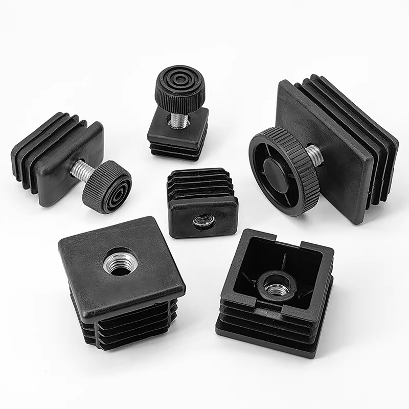 Nut Threaded Leveling Feet & Pipe Caps M6/M8/M10 For Cabinets Tables Bar Stools