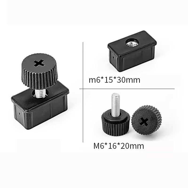 Nut Threaded Leveling Feet & Pipe Caps M6/M8/M10 For Cabinets Tables Bar Stools
