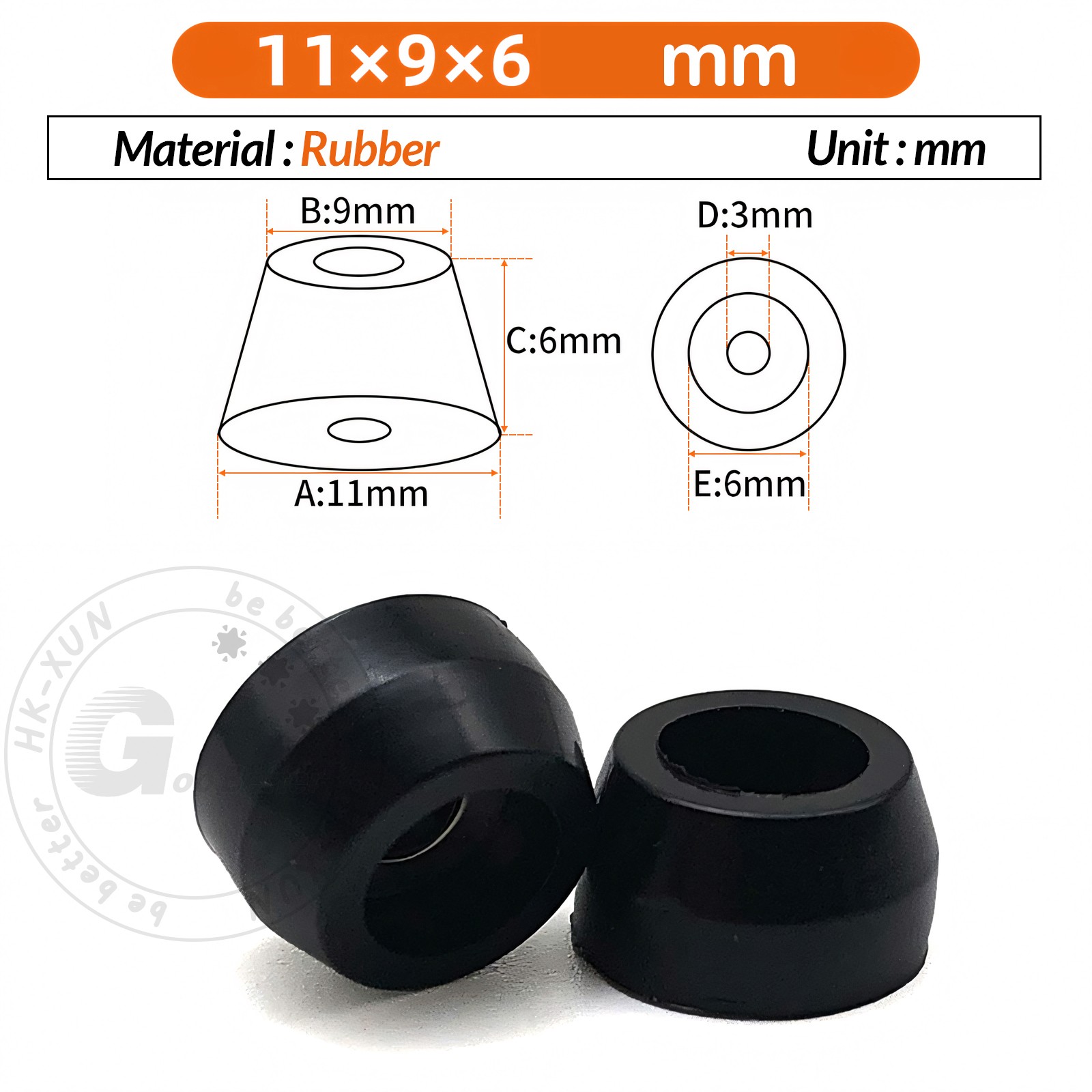 Heavy Duty Rubber Feet Audio Equipment and Furniture Rubber PVC Floor Protectors
