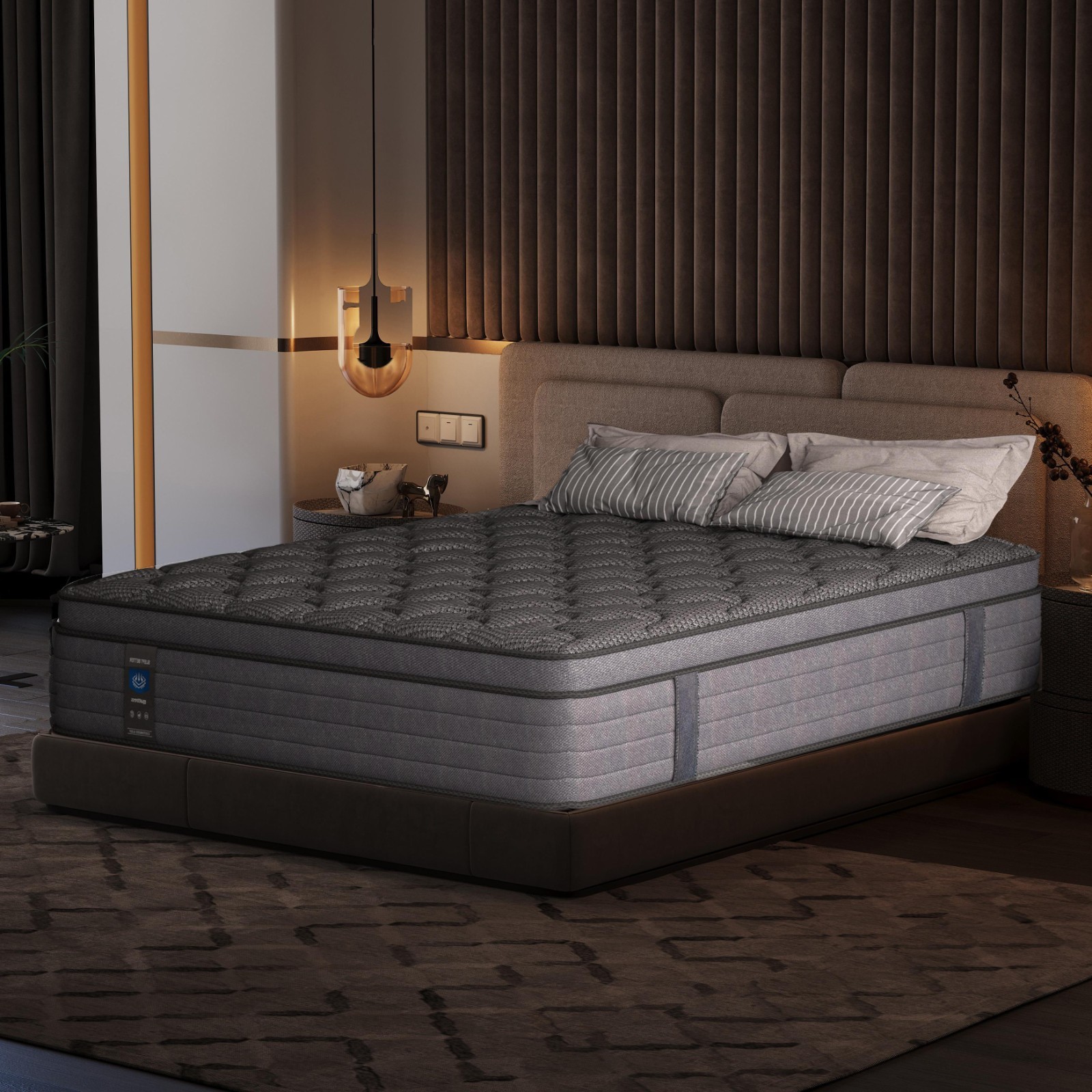 MRH 12-Inch Gel Memory Foam Mattress Twin Full Queen King Hybrid Mattress white