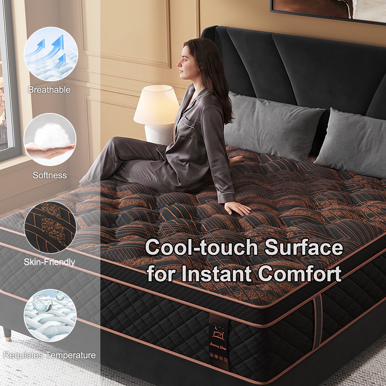 Hybrid Mattress 14 Twin Full Queen King Medium Firm, Bed in a Box, All Sizes
