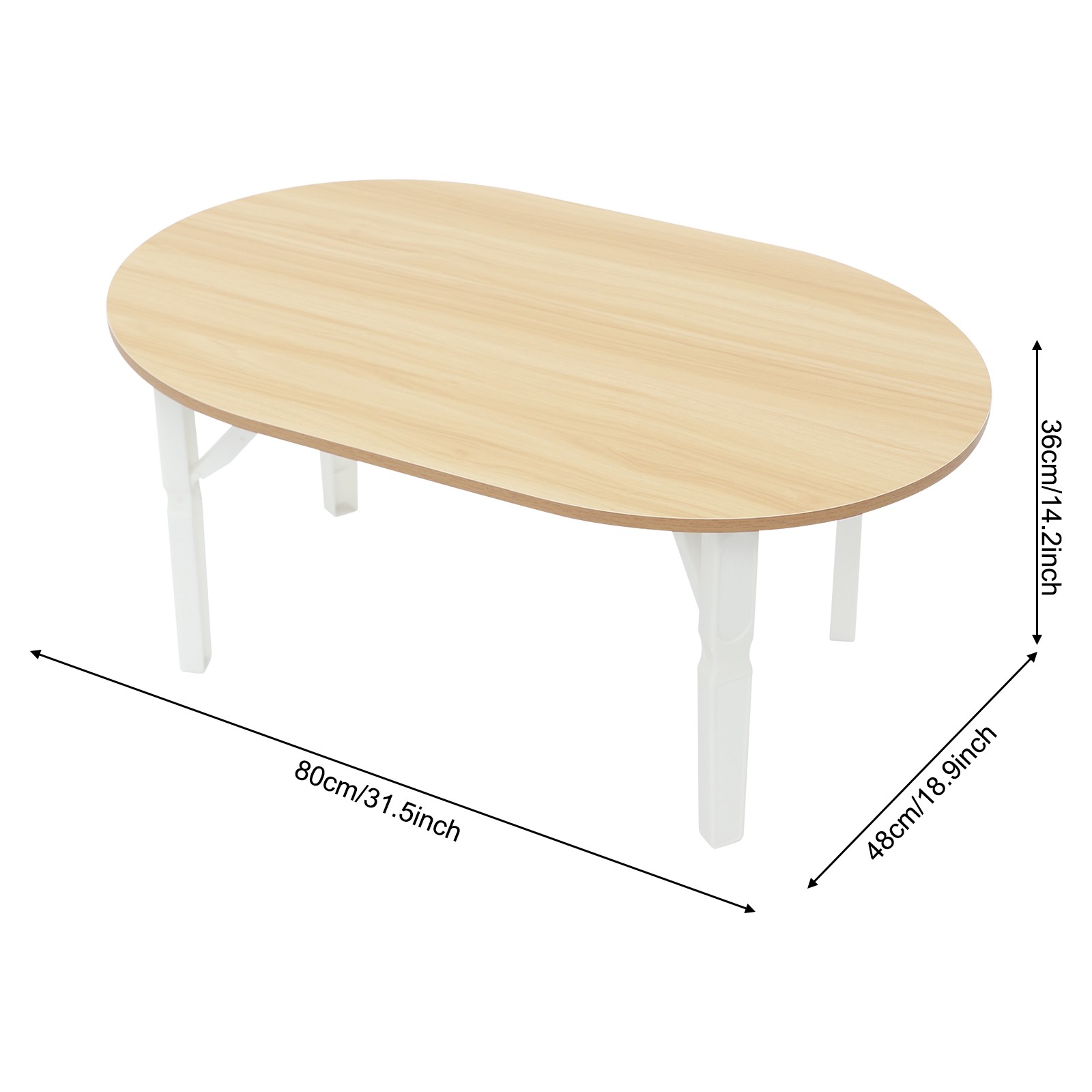 Portable Folding Coffee Table Foldable Small Coffee Table for Living Room