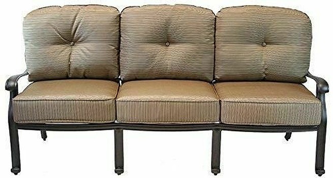 Outdoor Patio Sofa 3 Seats Elisabeth Furniture Powder Coated Cast Aluinum Garde