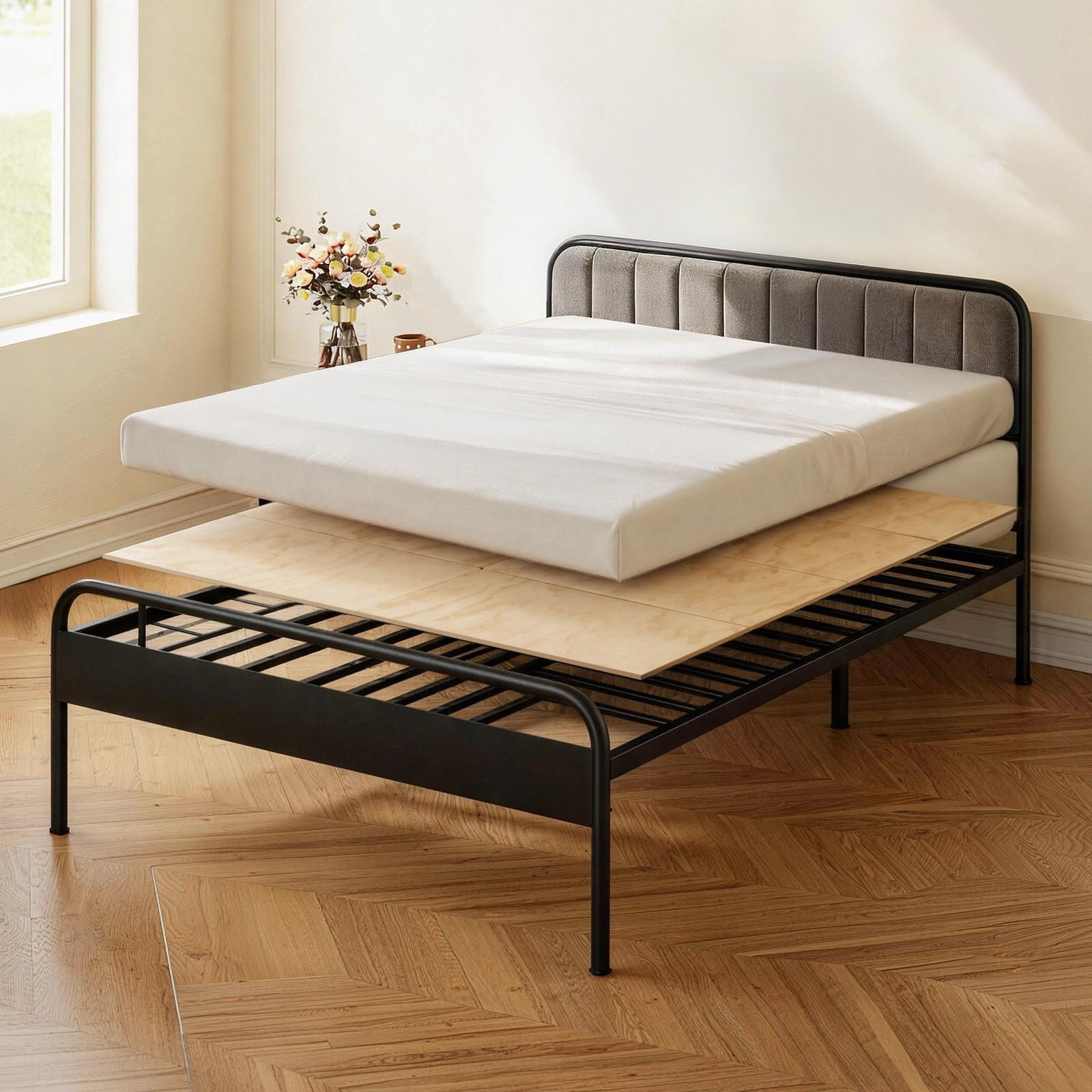 King Bunkie Board Foldable Mattress Support Bed Board Anti-Sag