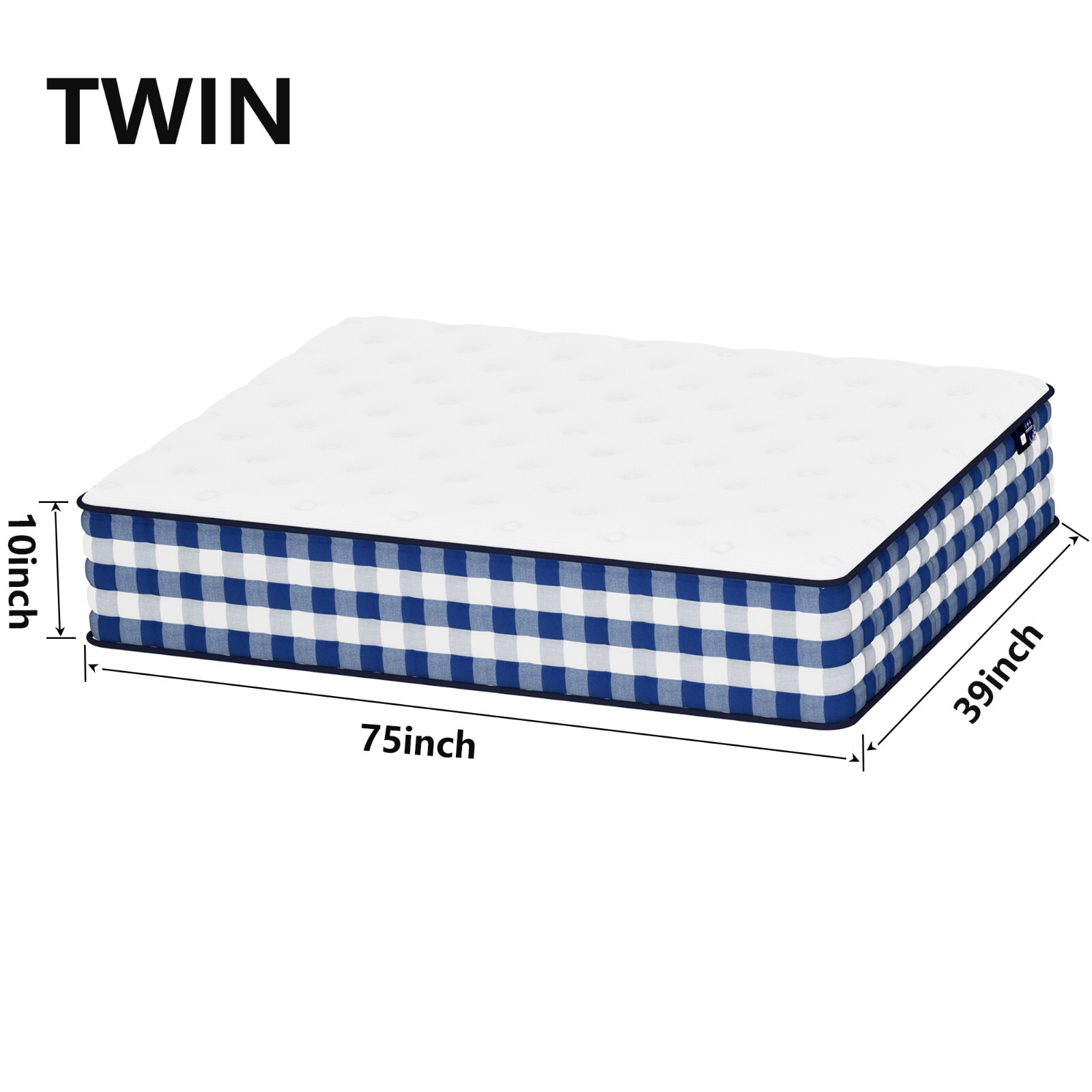 10″ 12″ 14″ Twin XL Full Queen King Mattress Hybrid Foam Pocket Coils In a Box