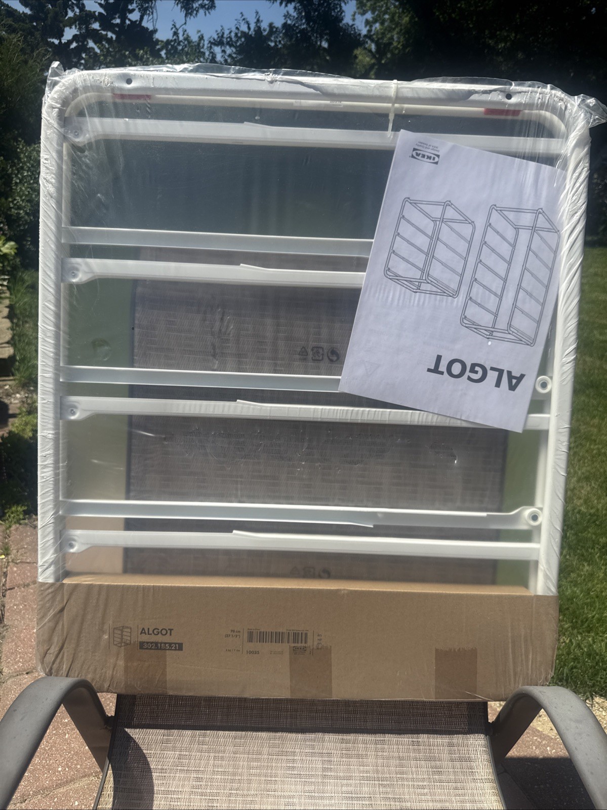 IKEA ALGOT Wall Upright / Shelf System 302.185.21 70cm White New Sealed 27.5”