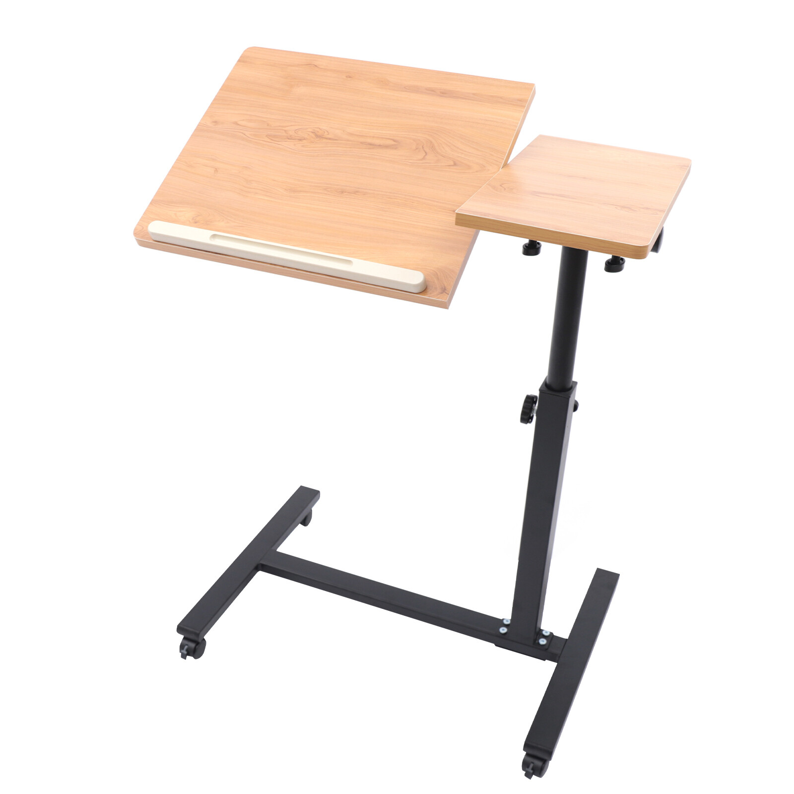 Laptop Desk Angle, Height Adjustable Rolling Cart Over Bed Hospital Table Stand~
