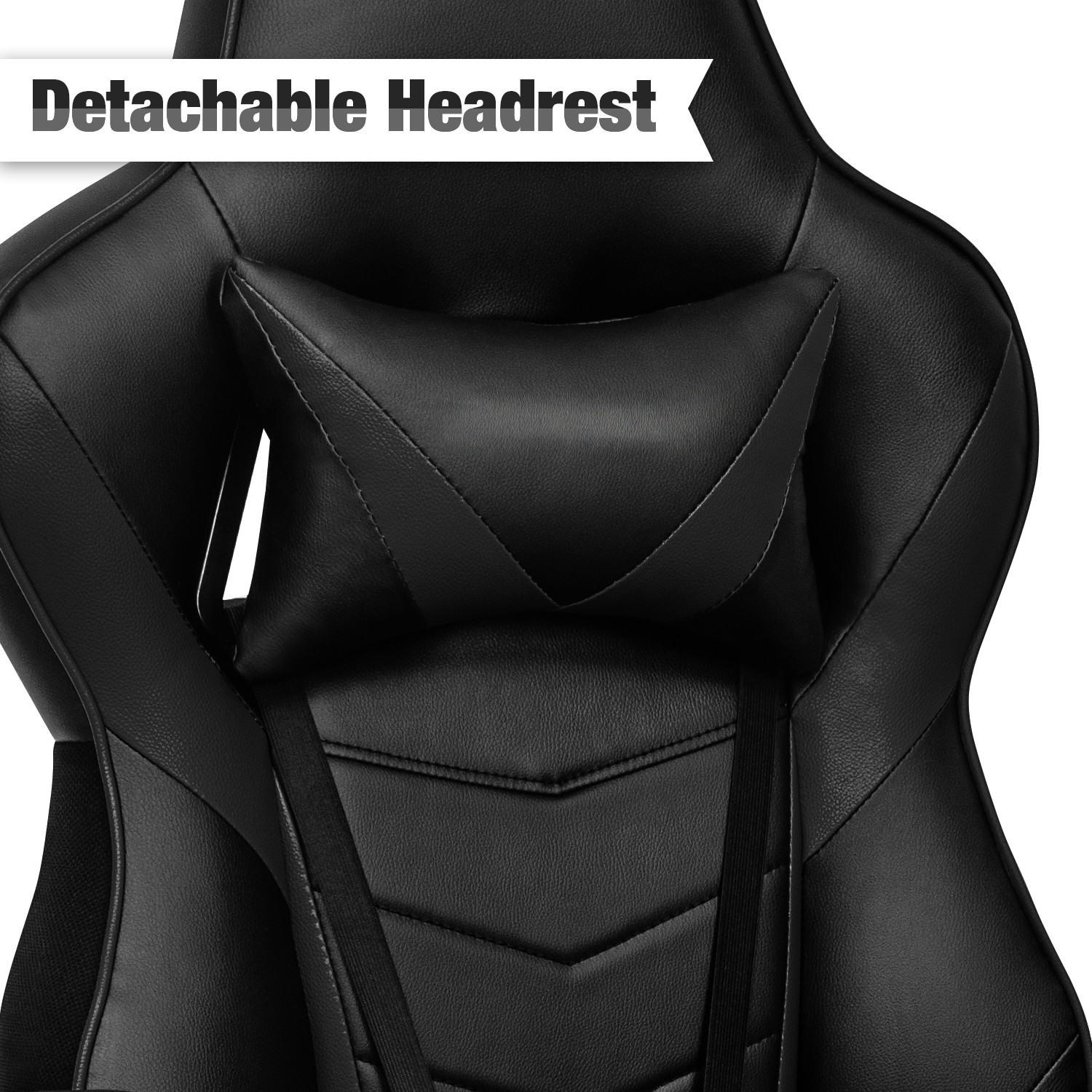 ELECWISH Gaming Chair Racing Ergonomic Office Chair PU Leather Recliner Footrest