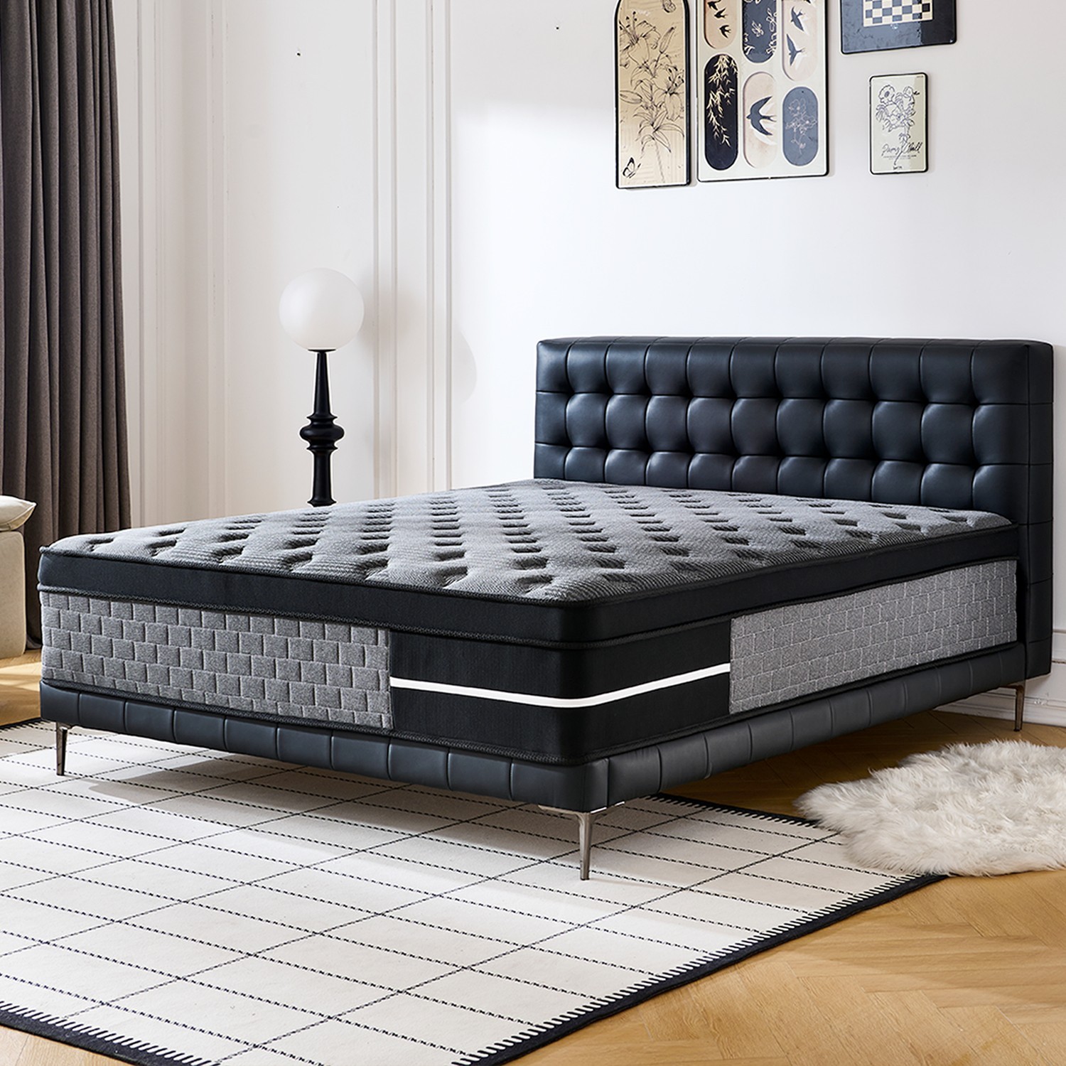 8″10″12″14 Twin Full Queen King Size Mattress in a Box Hybrid Spring Memory Foam