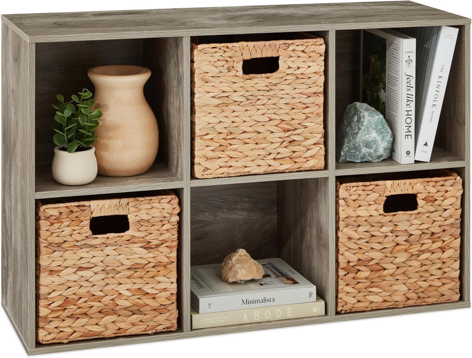 6-Cube Storage Organizer, 11In Shelf Opening, Bookcase, Display Shelf, Customiza