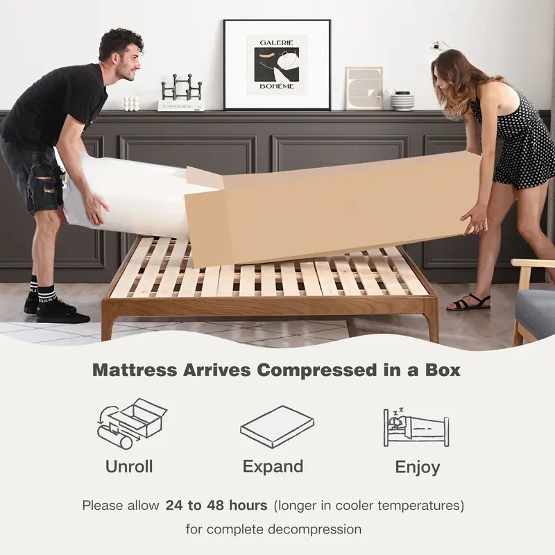 14″ Gel Memory Foam Mattress Hybrid Spring Twin Bed In A Box Share Full Size US