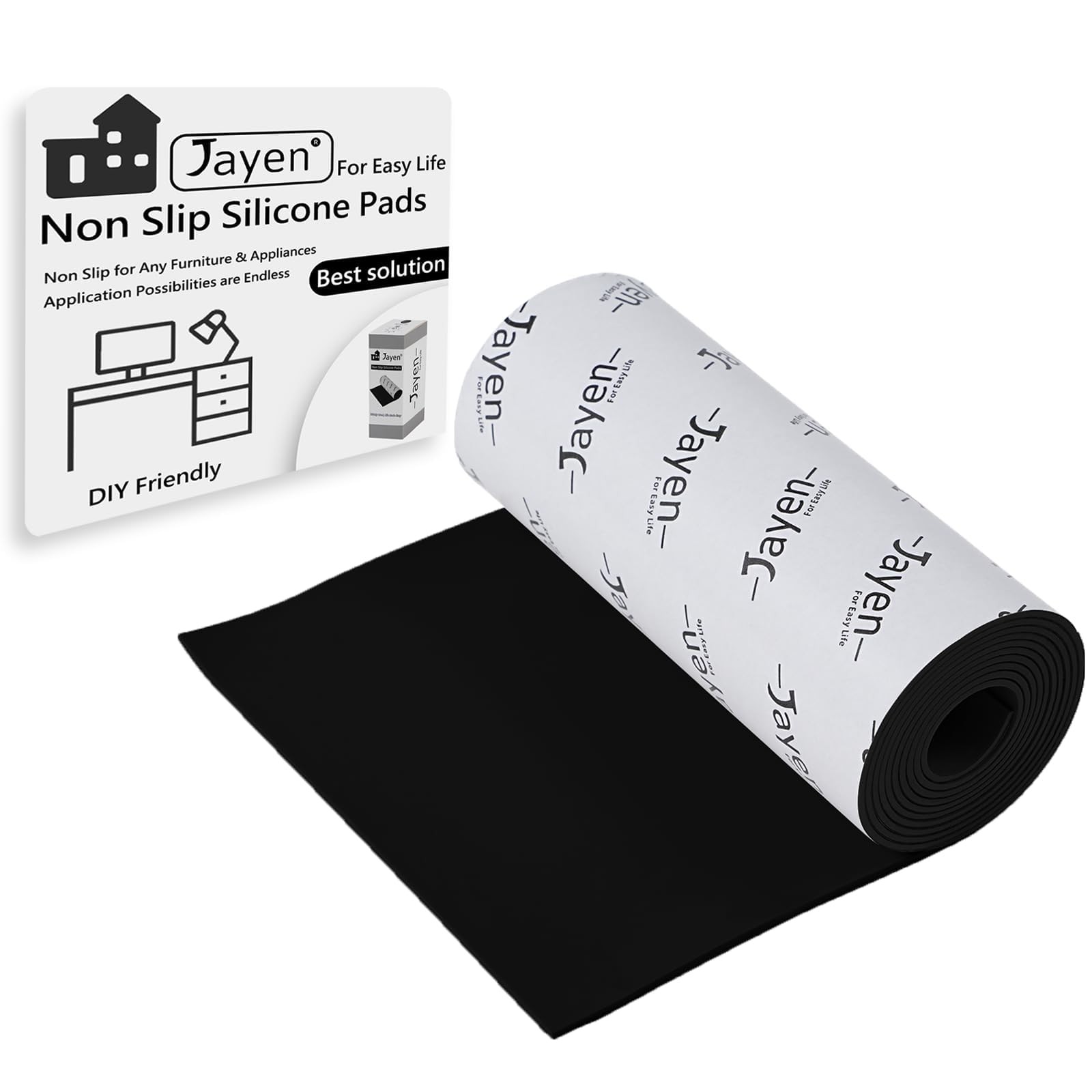 Non Slip Self Adhesive Silicone Cuttable Furniture Pads – 5×40 inch Versatile…