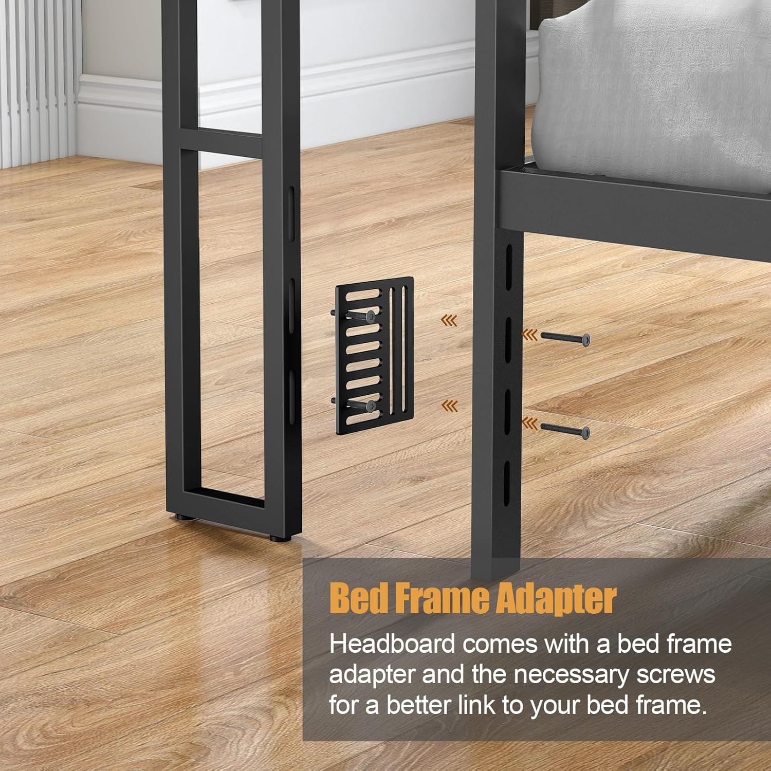 Rustic Brown Full Size Headboard with USB, LED Light & 2-Tier Storage Shelf