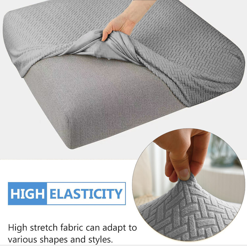 Stretch Outdoor Patio Seat Cushion Covers 20-27 inch Water-resistant -Cover Only