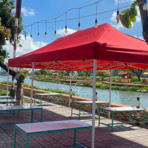 Nhà bạt di động 3m x 4.5m màu đỏ
